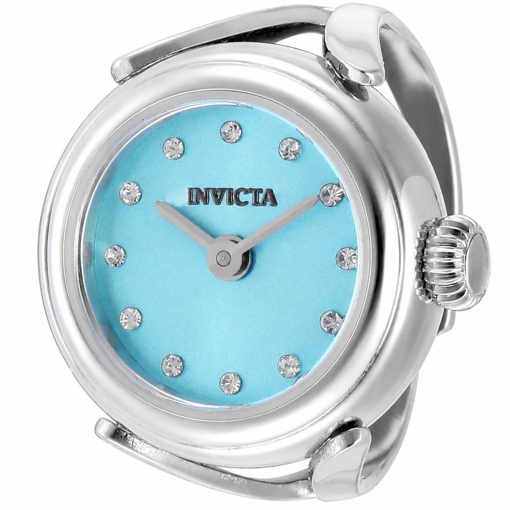 NEW Invicta Mini Angel Women's Ring Watch - 17.5mm Blue (49071) Adjustable